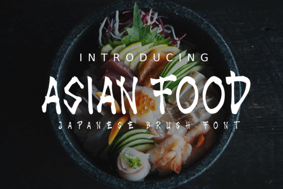 Asian Food Display Font for Bold Branding and Social Visuals