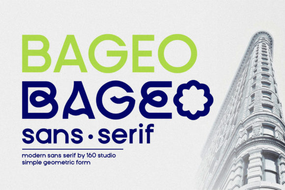 Bageo Display Font for Modern Brand Identity