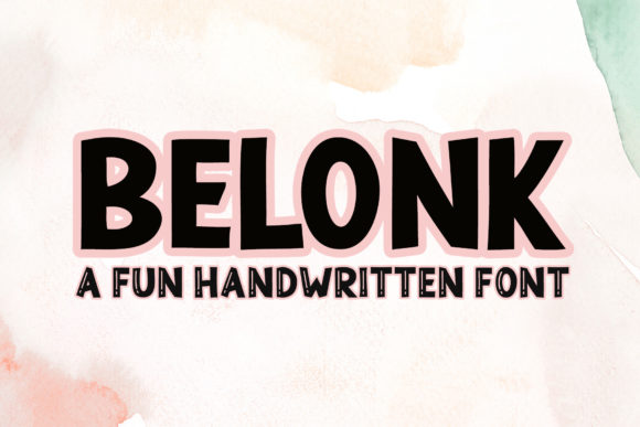 Belonk: A Bold, Bubbly Display Font for Playful Brand Campaigns