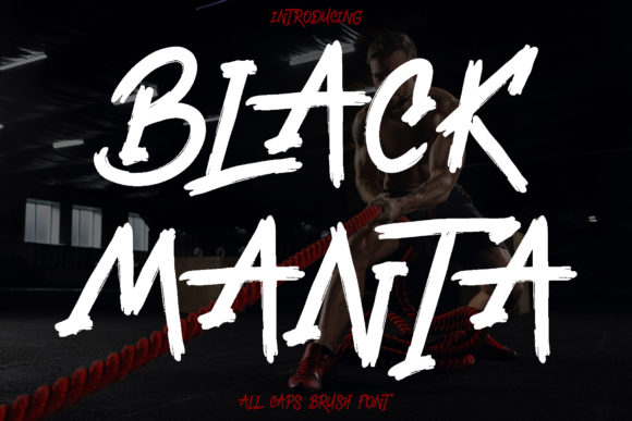 Black Manta: A Fierce Brushed Display Font for Bold Campaigns