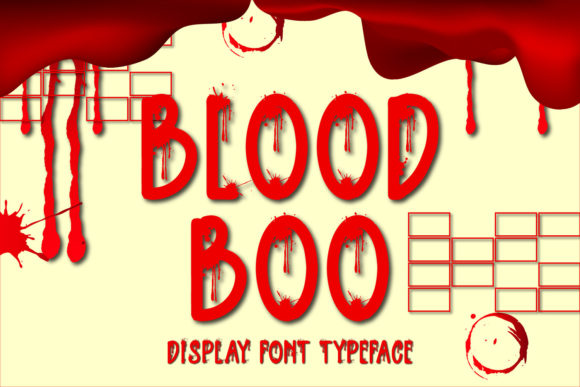 Blood Boo: A Spooky Display Font for Editorial Design