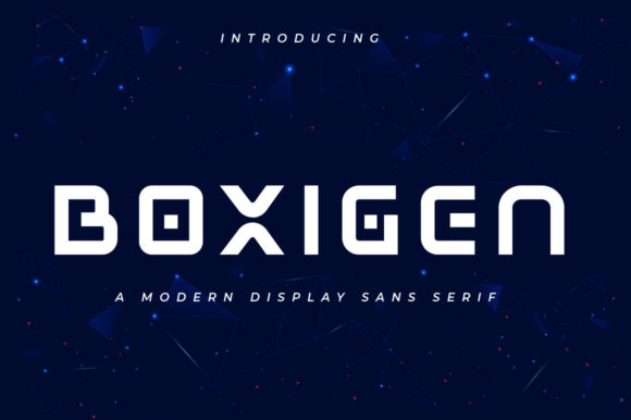 Boxigen: A Futuristic Display Font for Bold Branding
