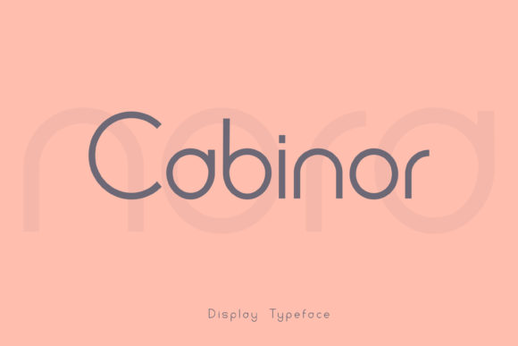 Cabinor: A Modern Display Font for Bold Creative Projects