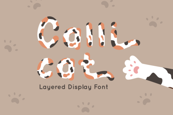 Calli Cat Display Font for Whimsical Handmade Designs