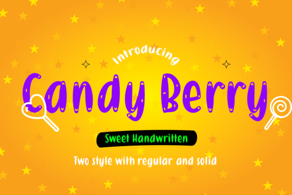Candy Berry Font: Fun, Bubbly Display Fonts for Crafters
