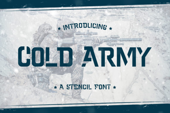Cold Army Display Font for Bold Handmade Branding