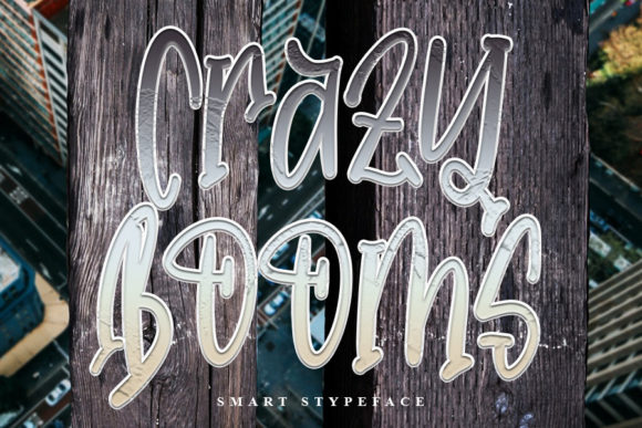 Crazy Booms: A Smart, Quirky Display Font for Editorial Design