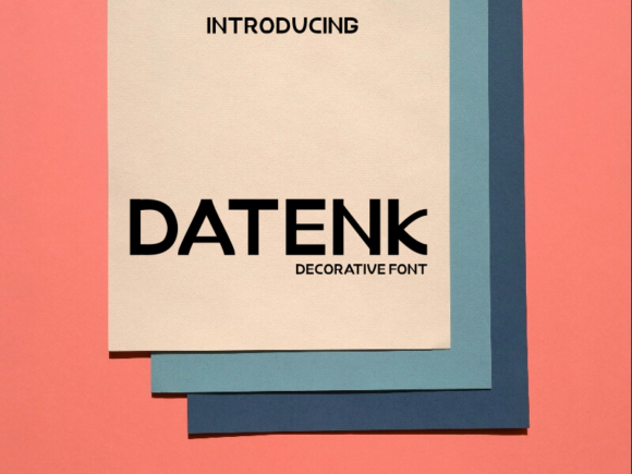 Datenk: A Bold Display Font for Editorial Impact