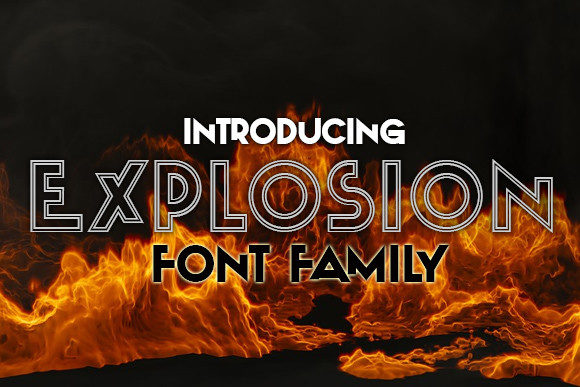 Explosion Font for Bold Campaign Headlines
