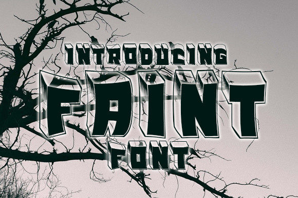 Faint: Urban 3D Display Font for Scroll-Stopping Visuals