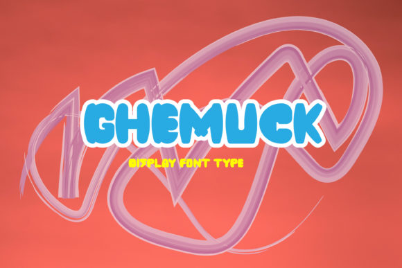 Ghemuck Font: Thick Robotic Display Typeface for Crafters