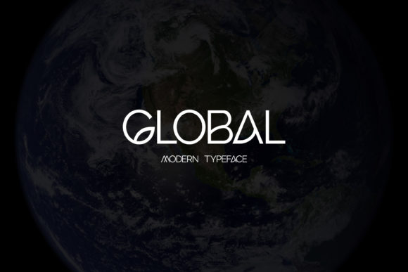Global Font: A Geometric Display Typeface for Modern Editorial Design