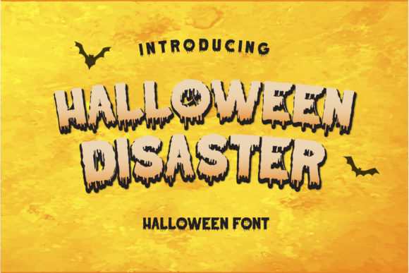 Halloween Disaster Display Font for Spooky Craft Projects
