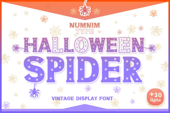 Halloween Spider: Bold Display Font for Spooky Season