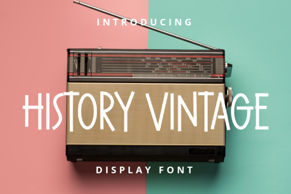 History Vintage Display Font for Handmade Creators