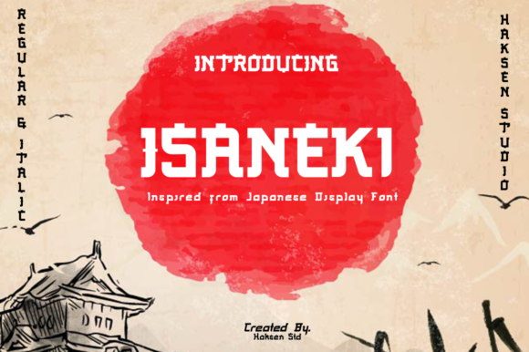 Isaneki: A Japanese-Inspired Display Font for Thoughtful Editorial Design