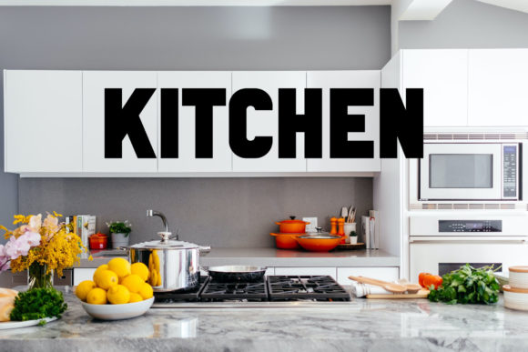 Kitchen: A Bold Display Font for Impactful Design