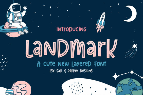Landmark Trio: A Fun, Trendy Display Font for Small Business Branding