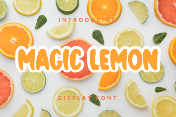 Magic Lemon Font: A Chubby, Playful Display Typeface for Makers