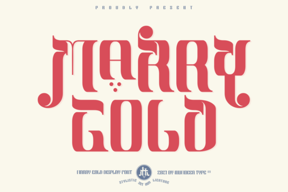 Marry Gold Display Font for Editorial Elegance