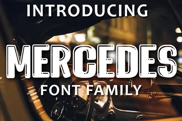 Mercedes Display Font for Handmade Creators