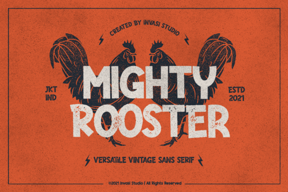 Mighty Rooster Display Font for Editorial Impact