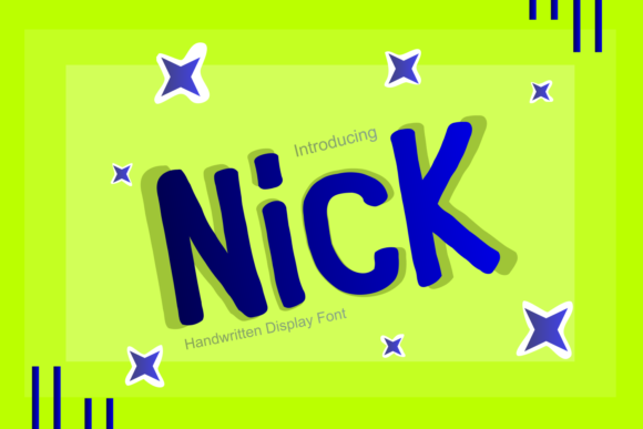 Nick: A Cute and Simple Lettered Display Font