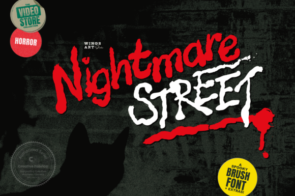 Nightmare Street: The Ultimate Spooky Display Font