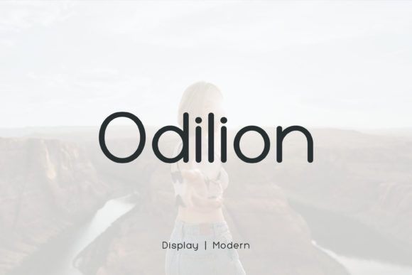 Odilion: A Clean Modern Display Font for Digital Design