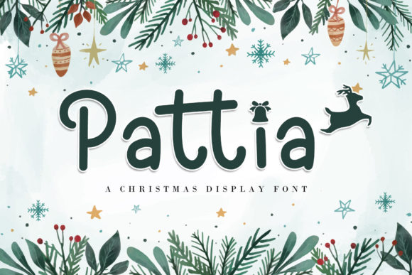 Pattia: A Joyful Festive Display Font for Editorial Design
