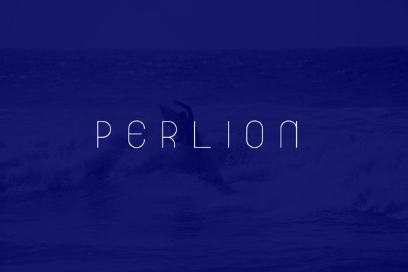 Perlion: A Clean Thin Display Font for Editorial Design