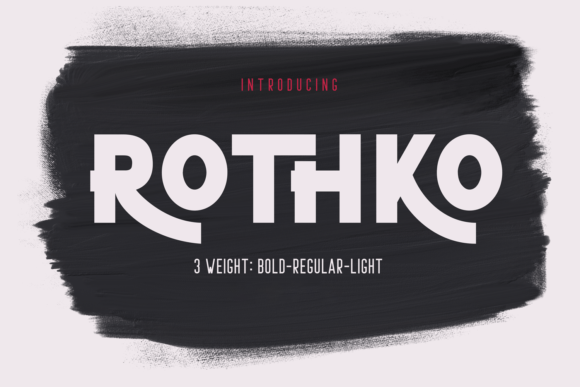 Rothko Display Font for Bold Handmade Branding