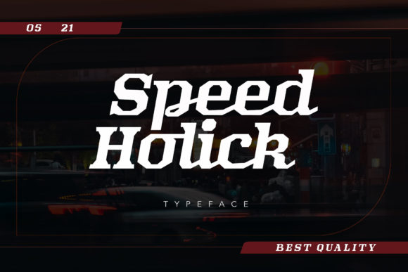 Speed Holick: A Bold Robotic Display Font for Editorial Impact