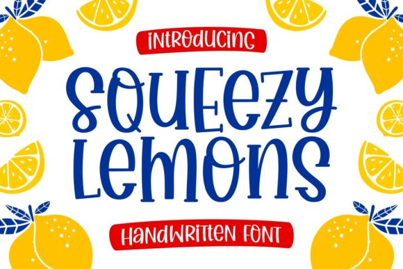 Squeezy Lemons Font for Playful & Chic Campaign Design