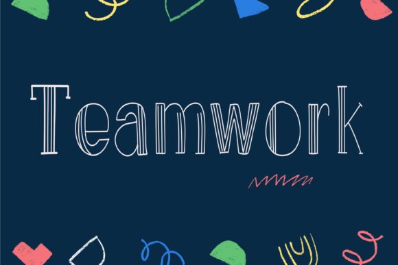 Teamwork Font: A Simple, Casual Display Font for Makers