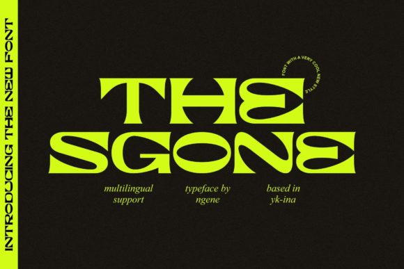 The Sgone Display Font for Handmade Creators