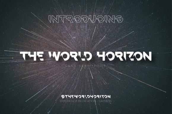 The World Horizon Display Font for Bold Digital Branding