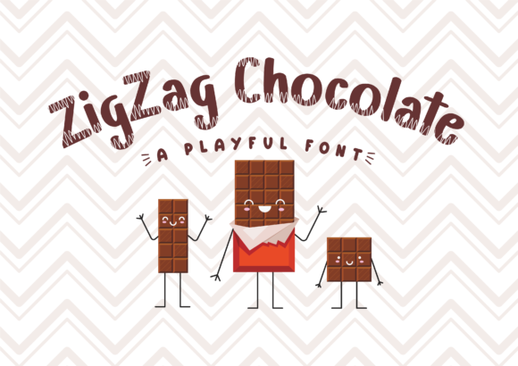 Zigzag Chocolate Display Font for Playful Digital Brands
